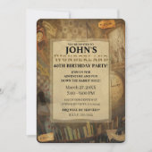 Fantasy  Alice in Wonderland Birthday Party Kaart (Voorkant)