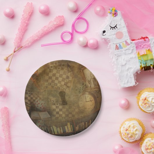 Fantasy  Alice in Wonderland Birthday Party Papieren Bordje (Feest)