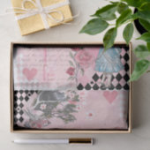 Fantasy Alice in Wonderland Checkerboard Tissuepapier (Geschenk)