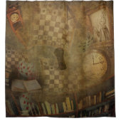 Fantasy Alice in Wonderland Douchegordijn (Voorkant)