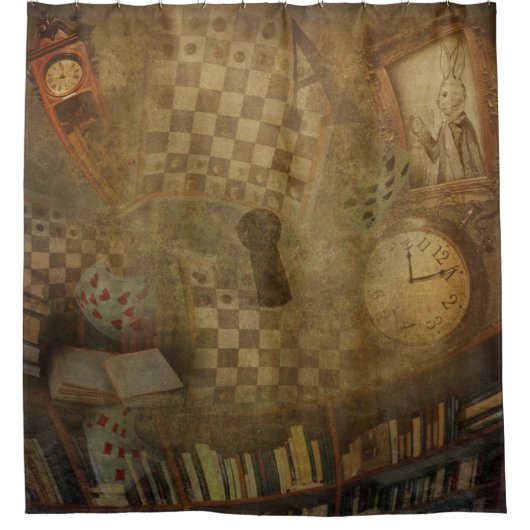 Fantasy  Alice in Wonderland Douchegordijn (Voorkant)