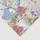 Fantasy Alice in Wonderland Magical Floral Meadow Tissuepapier (Detail)