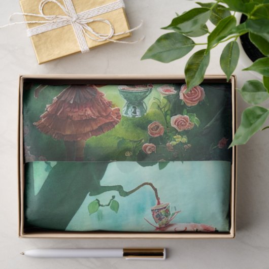 Fantasy Alice in Wonderland ontkoppeling Tissuepapier (Geschenk)
