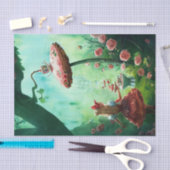 Fantasy Alice in Wonderland ontkoppeling Tissuepapier (Craft)
