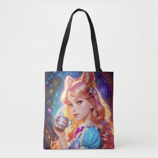 Fantasy Alice in Wonderland Tote Bag (Voorkant)