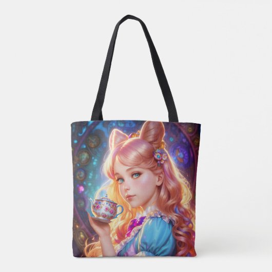 Fantasy Alice in Wonderland Tote Bag (Achterkant)