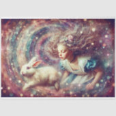 Fantasy Alice Spiralling Into Wonderland Decoupage Tissuepapier (Voorkant)