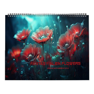 Fantasy Alien Flowers Kalender
