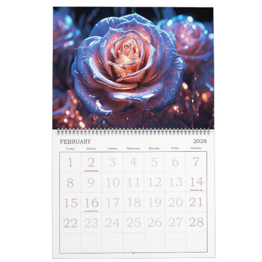 Fantasy Alien Flowers Kalender (Feb 2026)