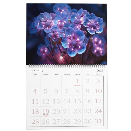 Fantasy Alien Flowers Kalender (Jan 2026)