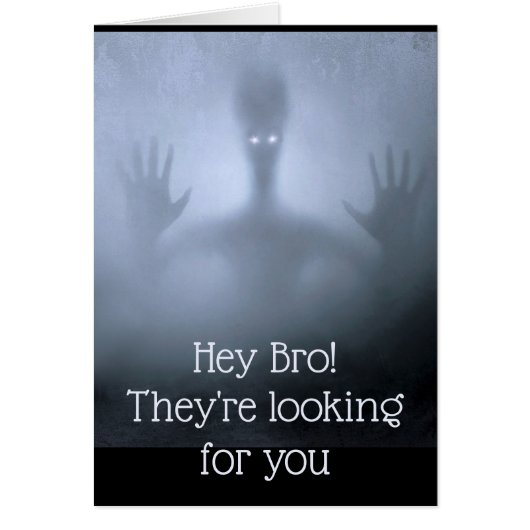 Fantasy Alien Fog Brother Birthday Op zoek naar jo (Voorkant)