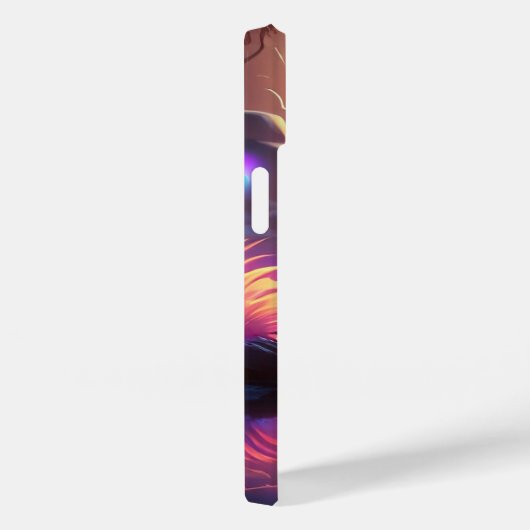 Fantasy Alien Planet Neon Rainbow River Waterval Case-Mate iPhone Case (Achterkant / Rechts)