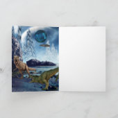 Fantasy Alien Planet Tyrannosaurus Dinosaur Kaart (Binnen)