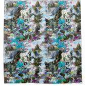 Fantasy Andere werelden in de wolken Douchegordijn (Voorkant)