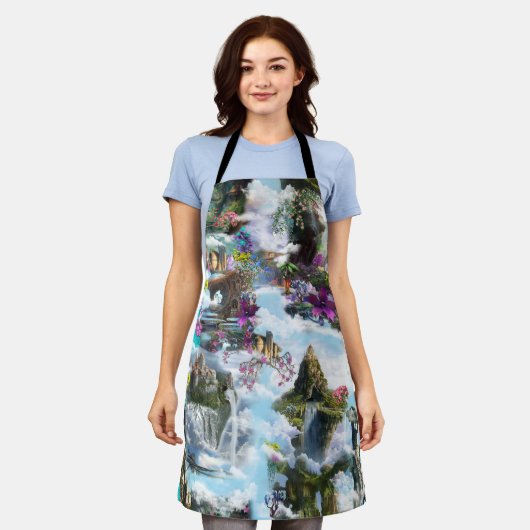 Fantasy Andere werelden in de wolken Schort (Gedragen)