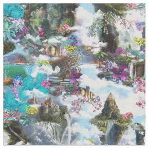 Fantasy Andere werelden in de wolken Stof