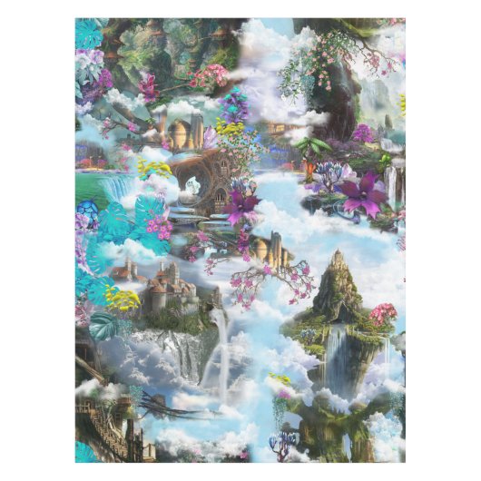 Fantasy Andere werelden in de wolken Tafelkleed (Voorkant)