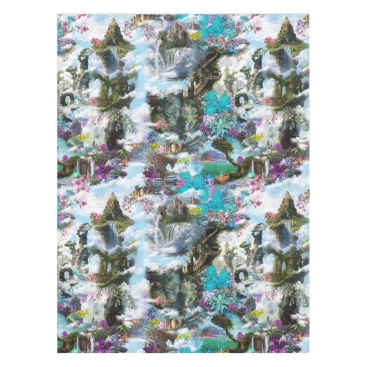 Fantasy Andere werelden in de wolken Tafelkleed (Voorkant)