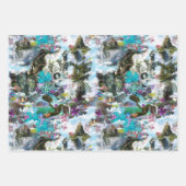 Fantasy Andere werelden in het wolkenmedium Inpakpapier Vel (Voorkant 3)