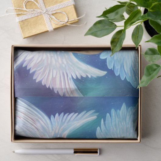 Fantasy Angel Pink en Blue Decoupage Tissuepapier (Geschenk)