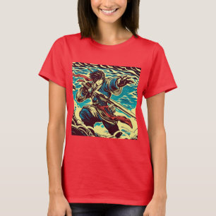 Fantasy Anime Hero 1 - Japanse houtsnede T-shirt