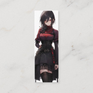 Fantasy Anime  Meisje Mini Visitekaartje