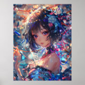 Fantasy Anime Meisje Poster (Voorkant)