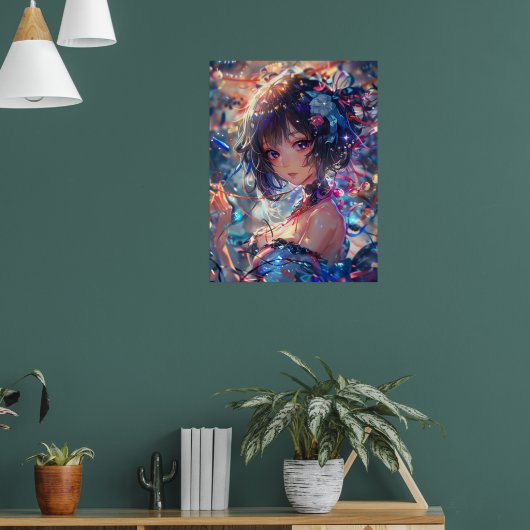 Fantasy Anime Meisje Poster (Woonkamer 1)
