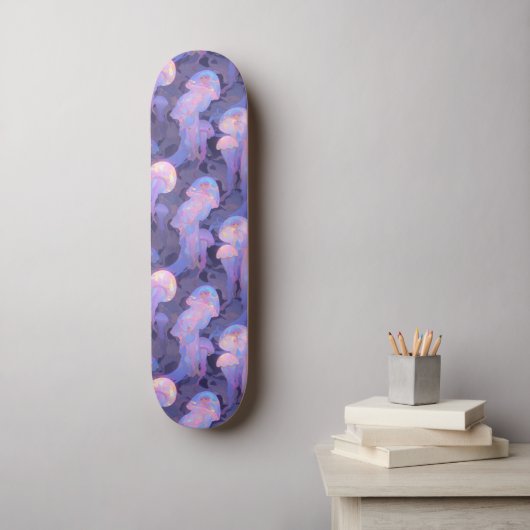 Fantasy Anime Miyazaki Stijl Kwallen Kunst Persoonlijk Skateboard (Muurkunst)