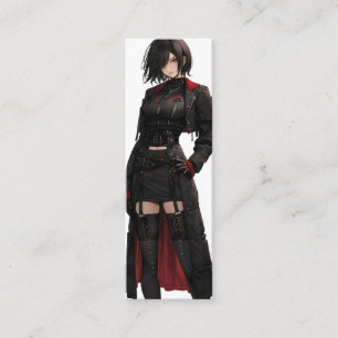 Fantasy Anime Mysterious Girl Mini Visitekaartje