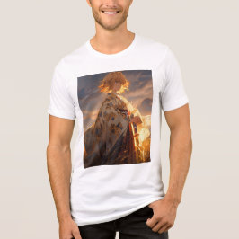 Fantasy Anime Stijl Zonsondergang Kunst T-Shirt