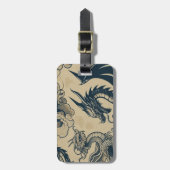 Fantasy Antieke Draken Bagagelabel (Voorkant verticaal)