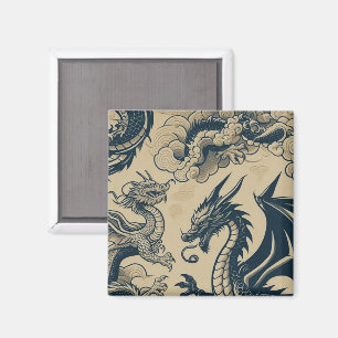 Fantasy Antieke Draken Magneet