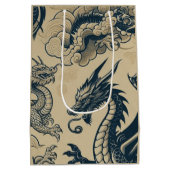 Fantasy Antieke Draken Medium Cadeauzakje (Achterkant)