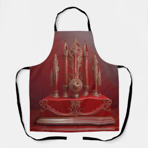 Fantasy Antieke Vulpen Bureaustoelenset Schort