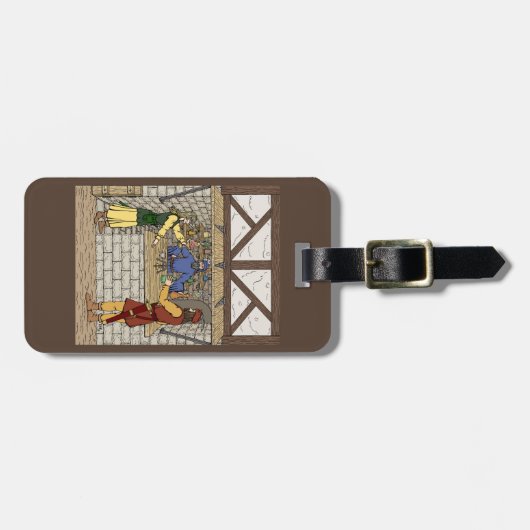 Fantasy Apothecary Shop Bagagelabel (Voorkant horizontaal)