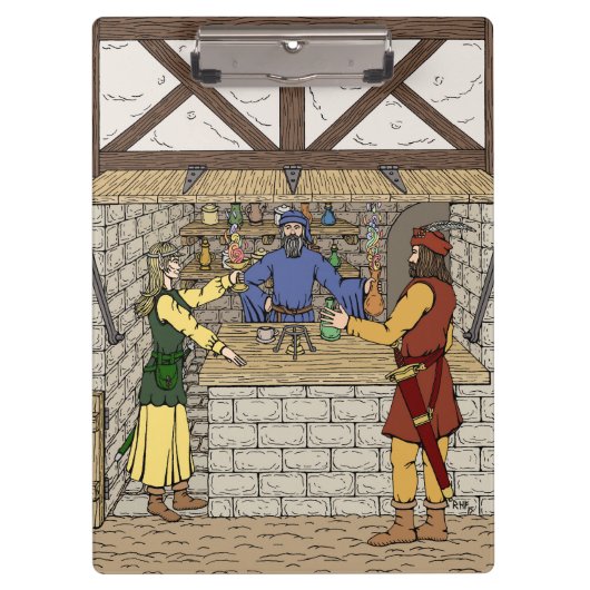 Fantasy Apothecary Shop Klembord (Voorkant)