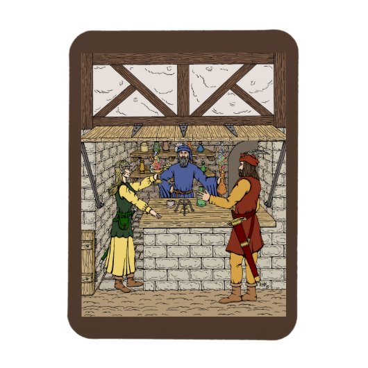 Fantasy Apothecary Shop Magneet (Verticaal)