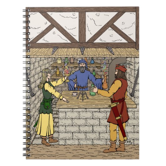 Fantasy Apothecary Shop Notitieboek (Voorkant)