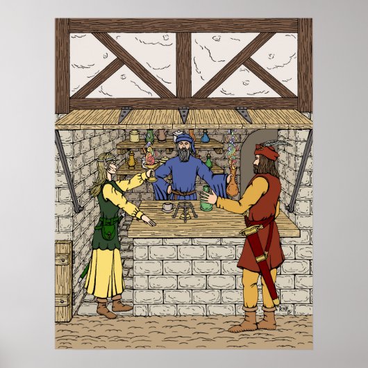 Fantasy Apothecary Shop Poster (Voorkant)