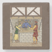 Fantasy Apothecary Shop Stenen Onderzetter (Voorkant)
