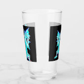 Fantasy Aqua Blue Dragon Glas (Rechts)