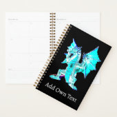 Fantasy Aqua Blue Dragon Planner (Display)