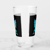 Fantasy Aqua Draak Mythologische Kunst Schepsel Glas (Links)