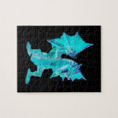 Fantasy Aqua Dragon Legpuzzel (Horizontaal)