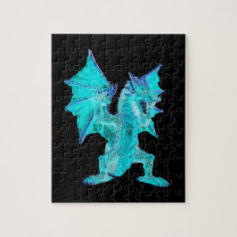 Fantasy Aqua Dragon Legpuzzel