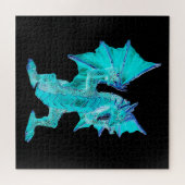 Fantasy Aqua Dragon Legpuzzel (Horizontaal)