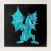 Fantasy Aqua Dragon Legpuzzel (Verticaal)