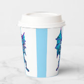 Fantasy Aqua Dragon Papieren Bekers (Links)