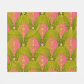 Fantasy Arcs kralen roze groen Fleece Deken (Voorkant (Horizontaal))